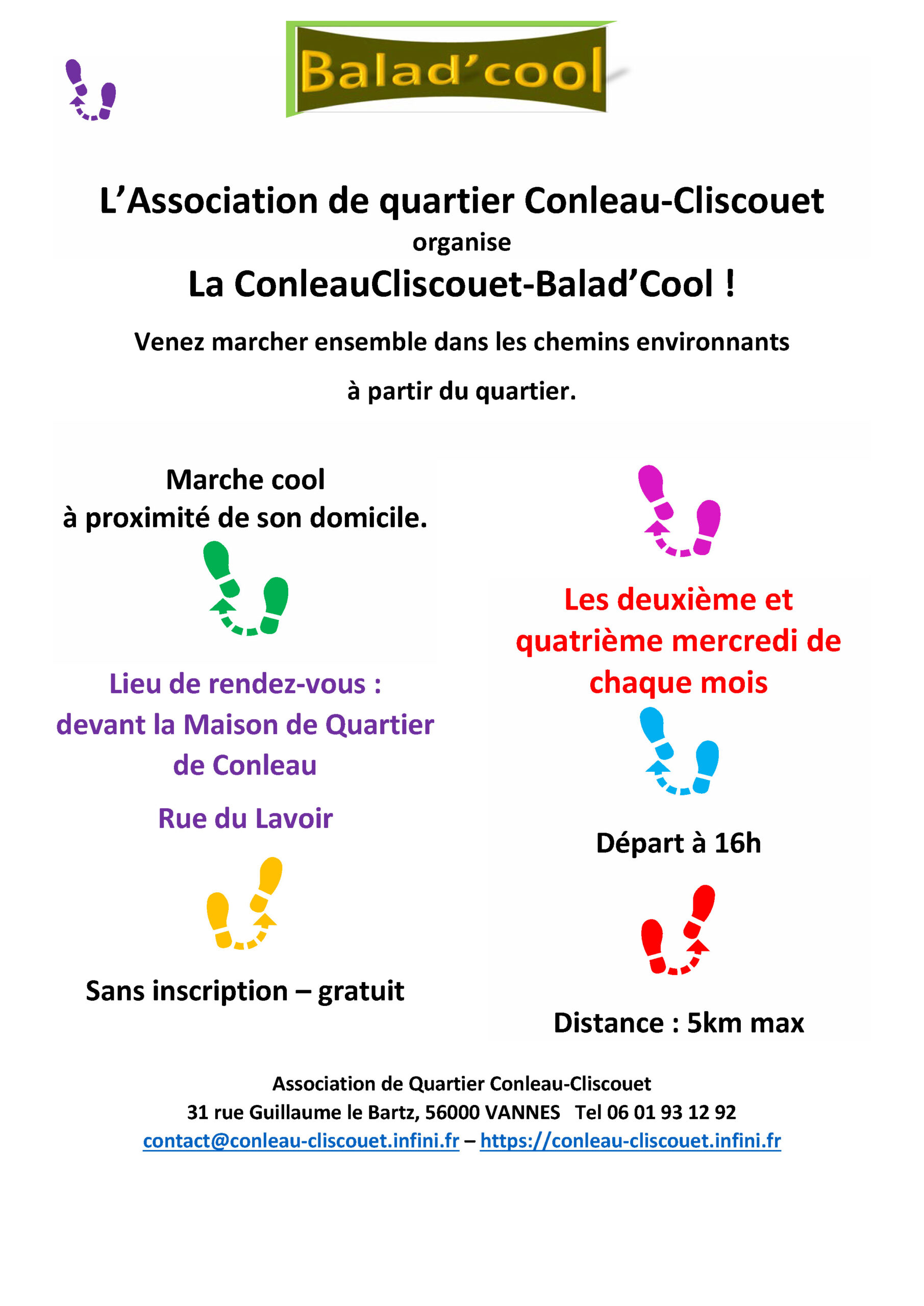 La ConleauCliscouet-Balad’Cool ! @ Maison de Quartier de Conleau